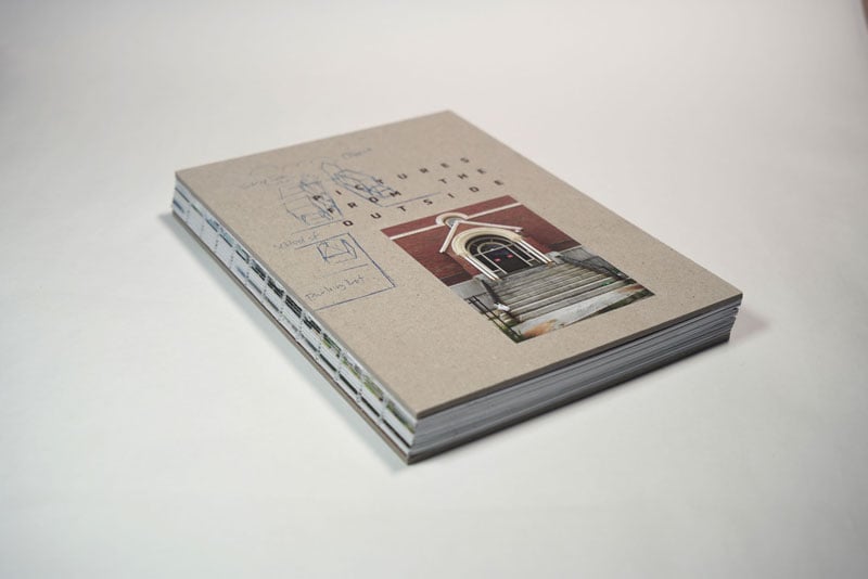 Front cover of the photobook, Pictures from the Outside