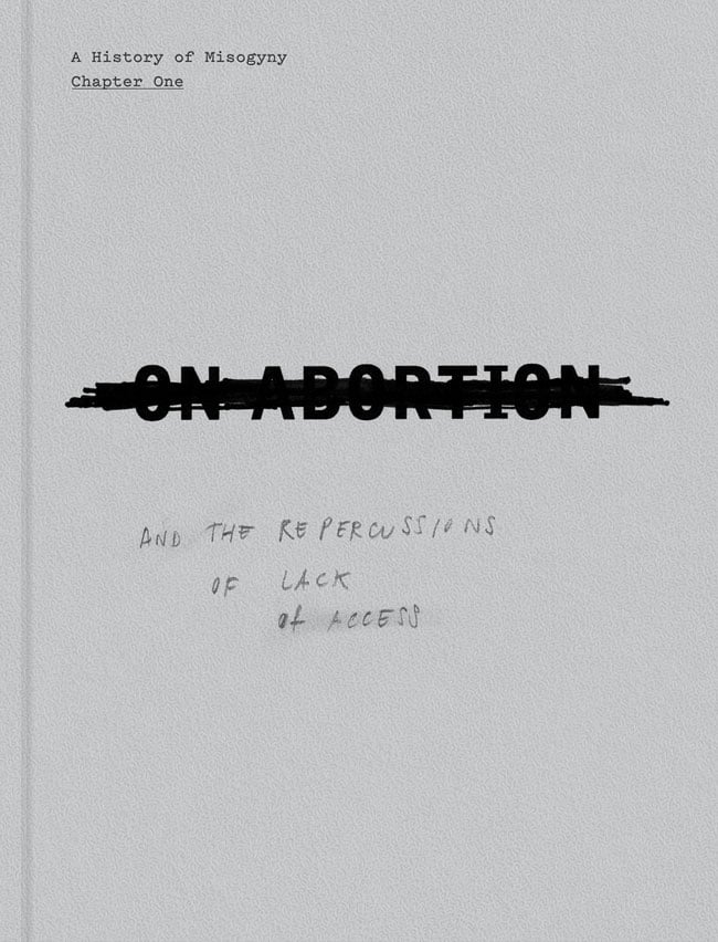On Abortion photobook cover by Laia Abril