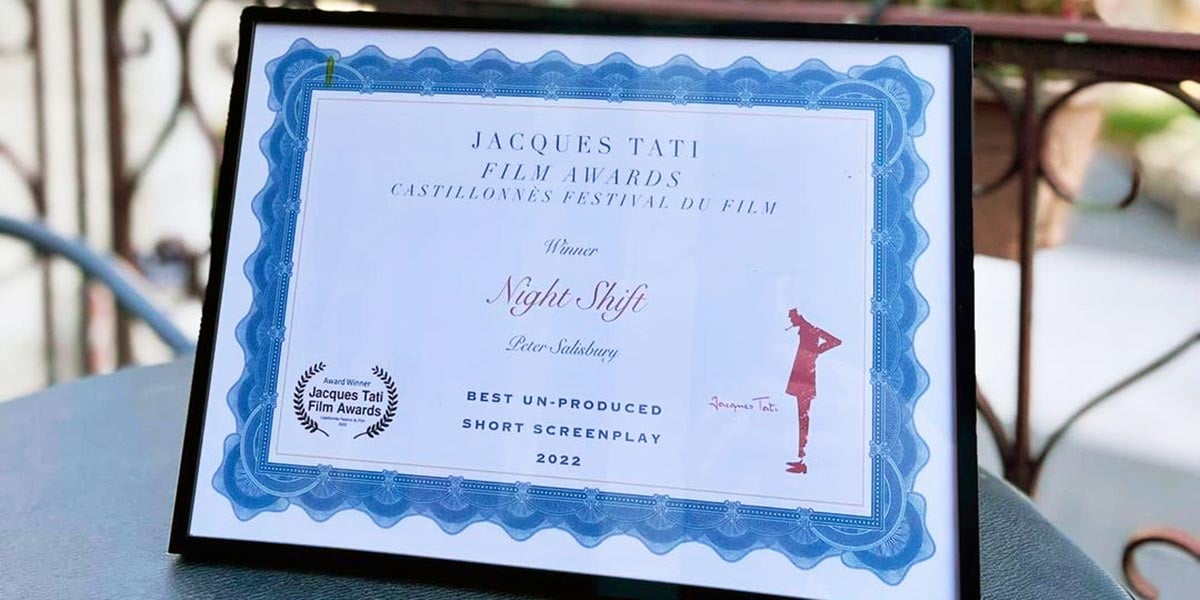 Film Award Certificate