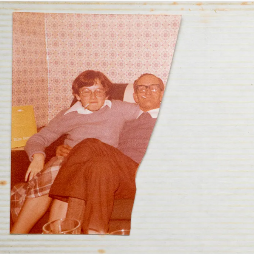 Old torn photo of elderly couple - Phil Hill photography
