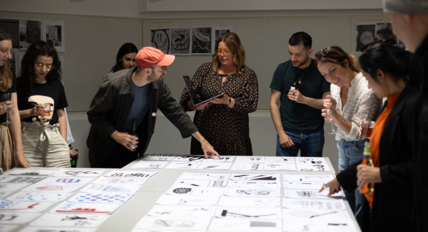 MA Graphic Design students at face-to-face residency in Berlin, 2022